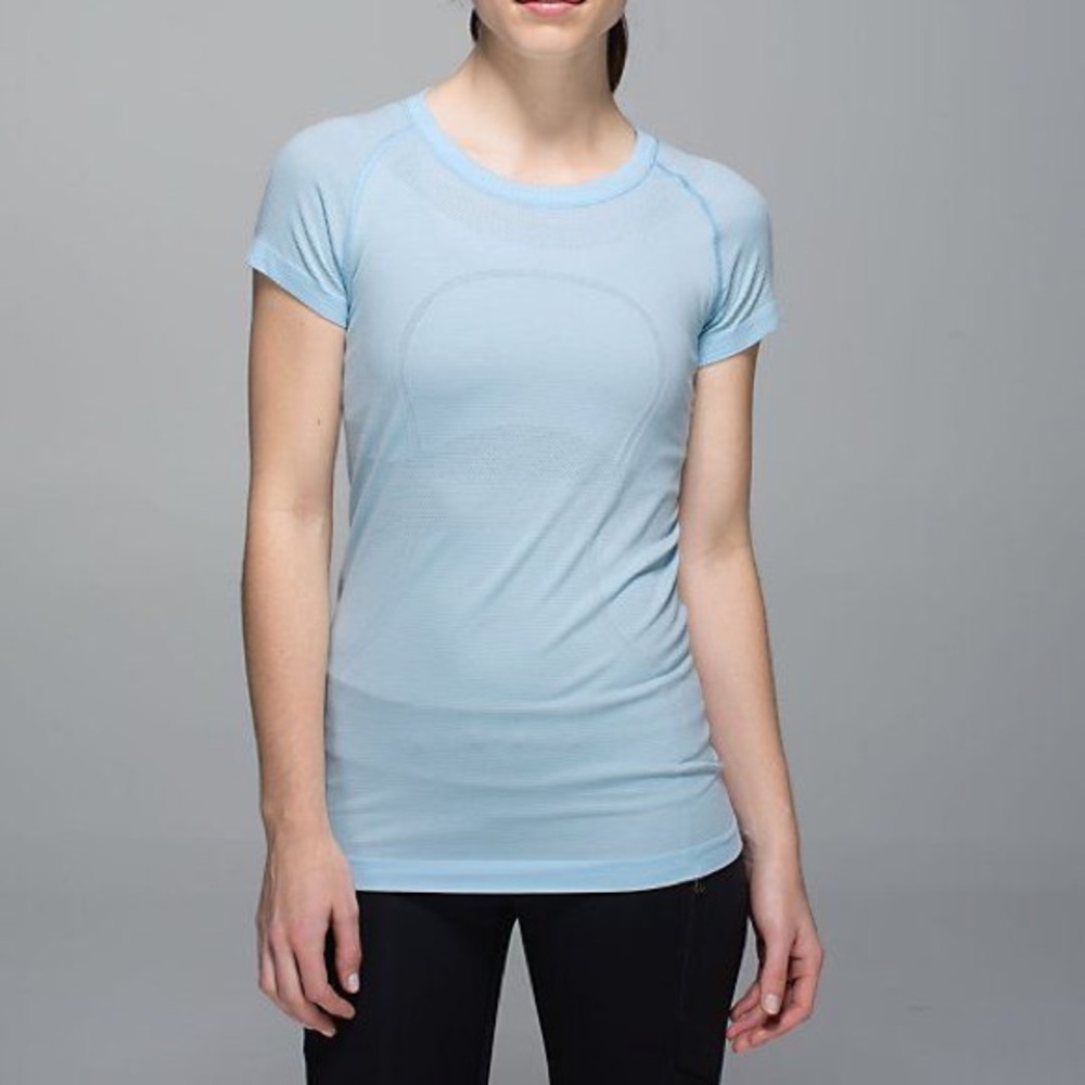 Light blue Lululemon short sleeve